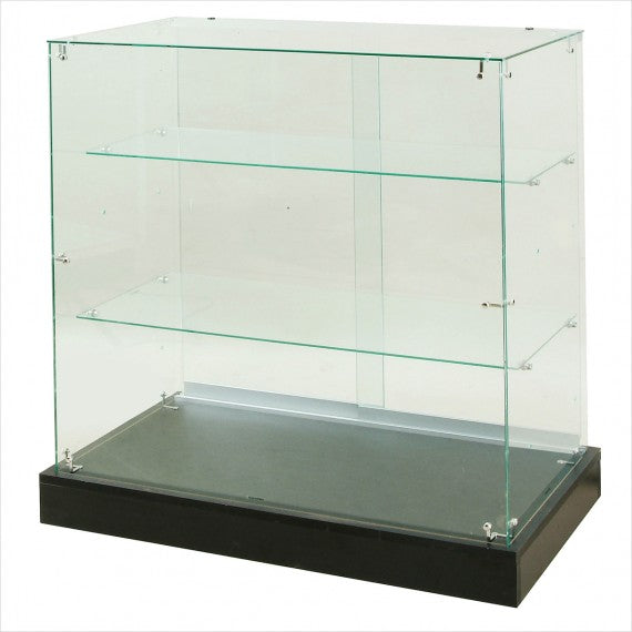 Frameless Glass Tower Display Case 48 Wide